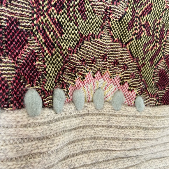 Anthropologie / Sleeping on Snow - Floral Knit Button-Up Sweater - Picture 5 of 7